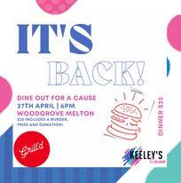 Grill'd Woodgrove Melton Burger and Trivia night Wednesday 27th April 2022